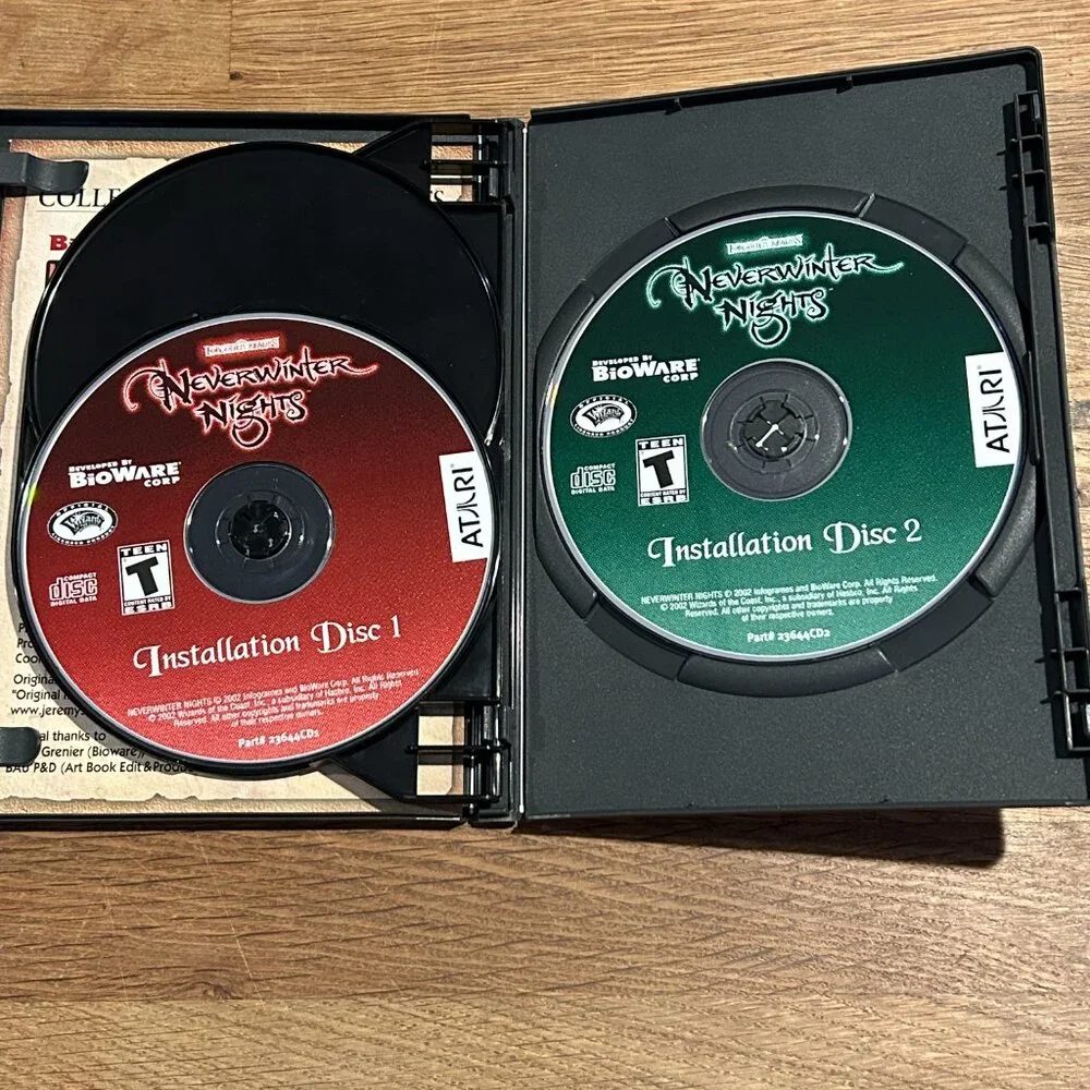 Neverwinter Nights: Collector's Edition (PC, 2002) Soundtrack Artbook, GAME